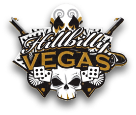 Hillbilly Vegas Logo Skull Dice